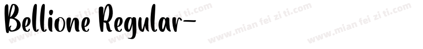 Bellione Regular字体转换